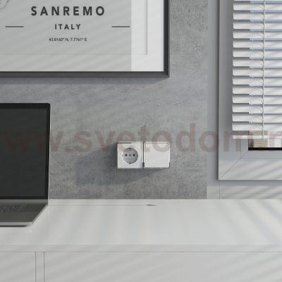 Выключатель одноклавишный Gallant белый W5010001