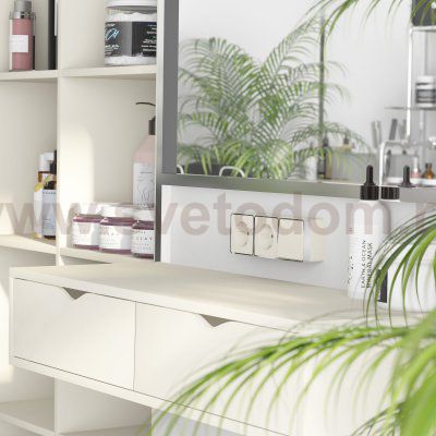 Выключатель одноклавишный Gallant слоновая кость W5010003