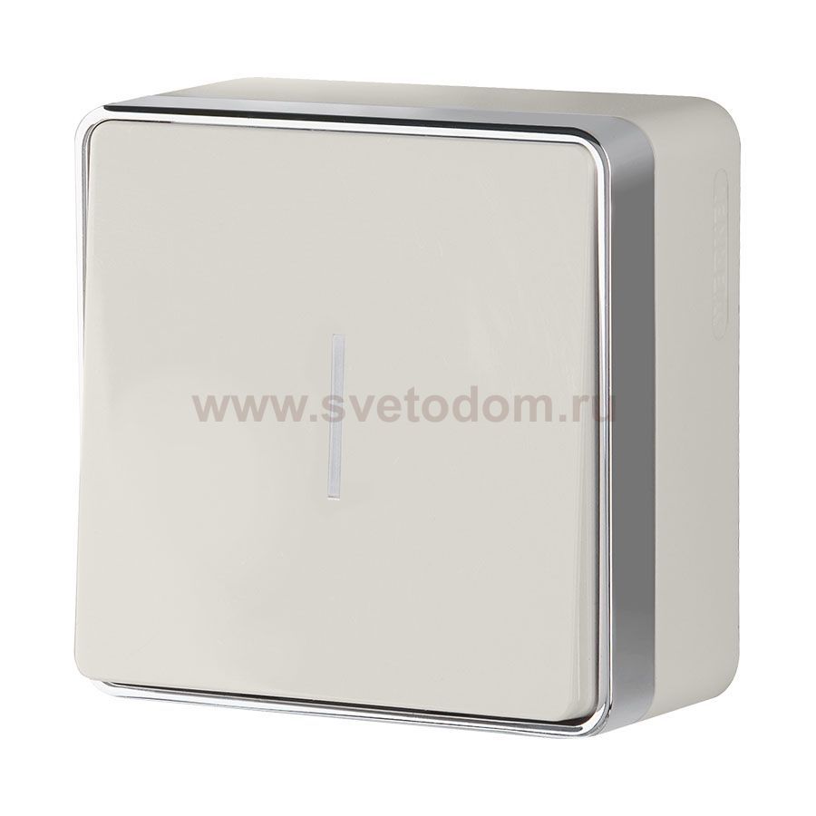 Выключатель одноклавишный с подсветкой Gallant слоновая кость W5010103