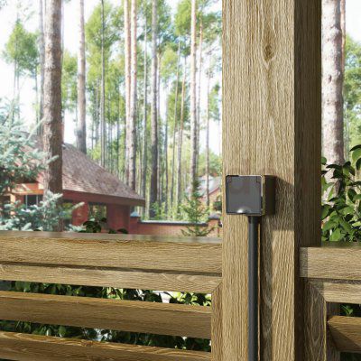 Розетка влагозащ. с зазем. с защит. крышкой и шторками Gallant черный/хром W5071235