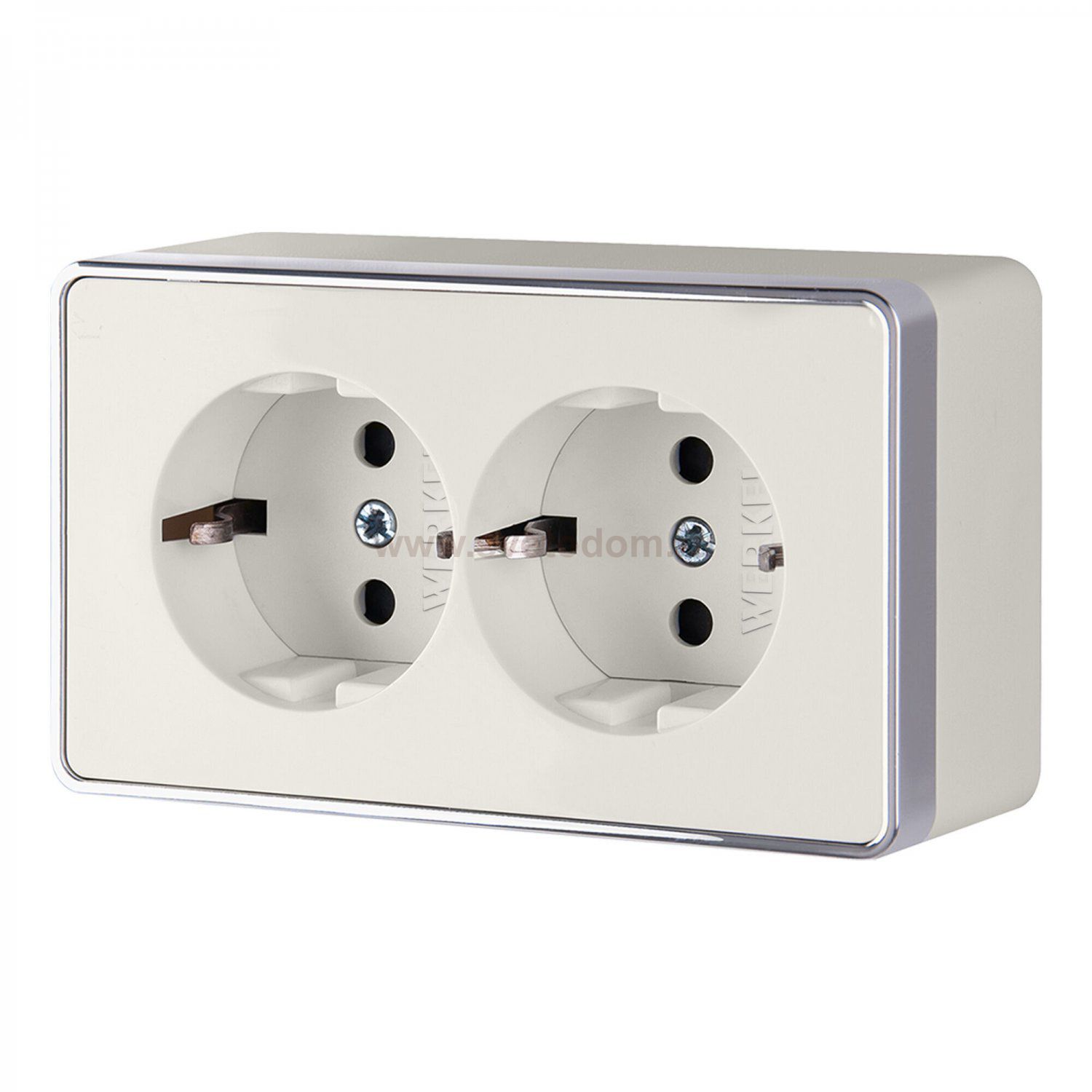 Розетка двойная с заземлением Gallant слоновая кость W5072103