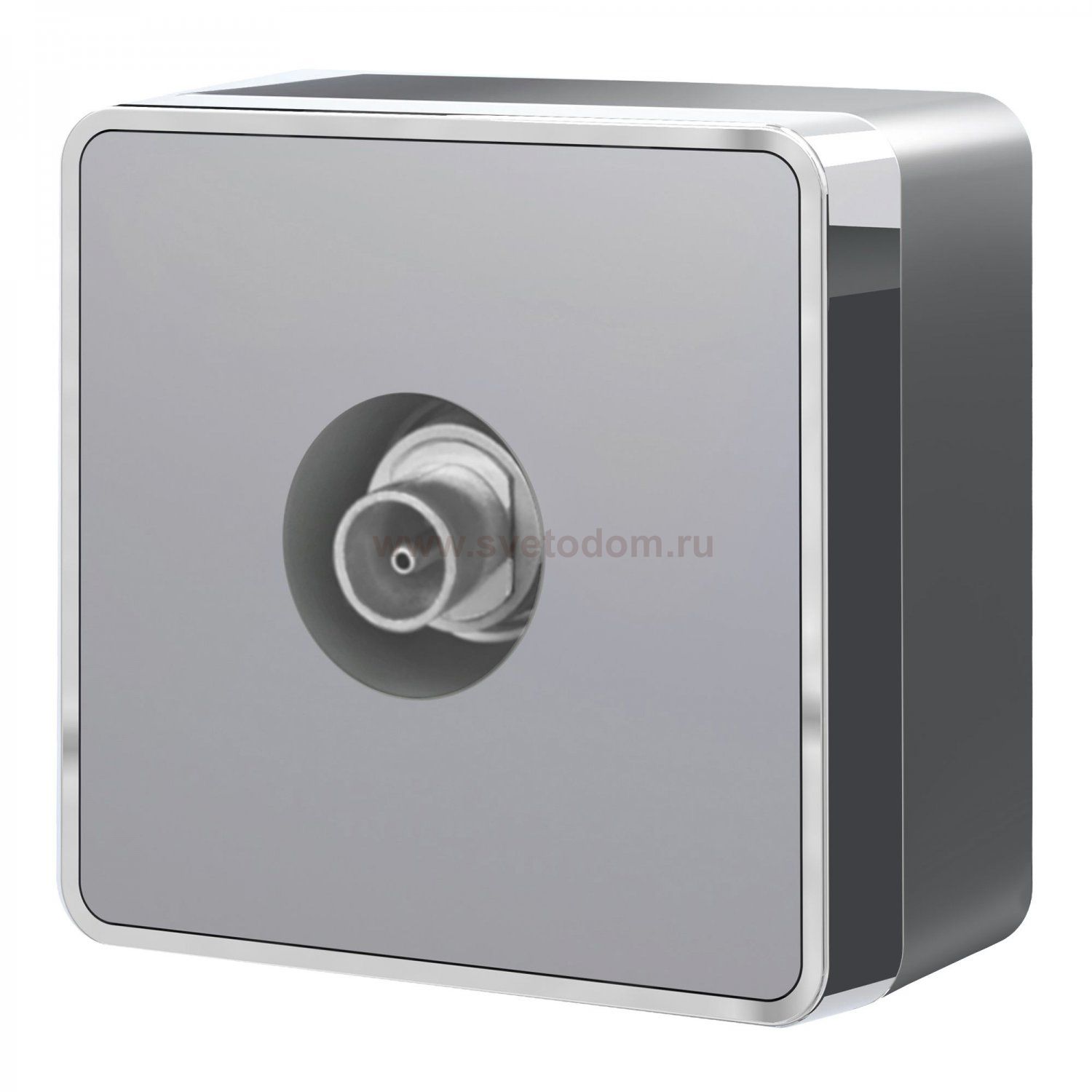 ТВ-розетка оконечная Gallant серебряный W5083006