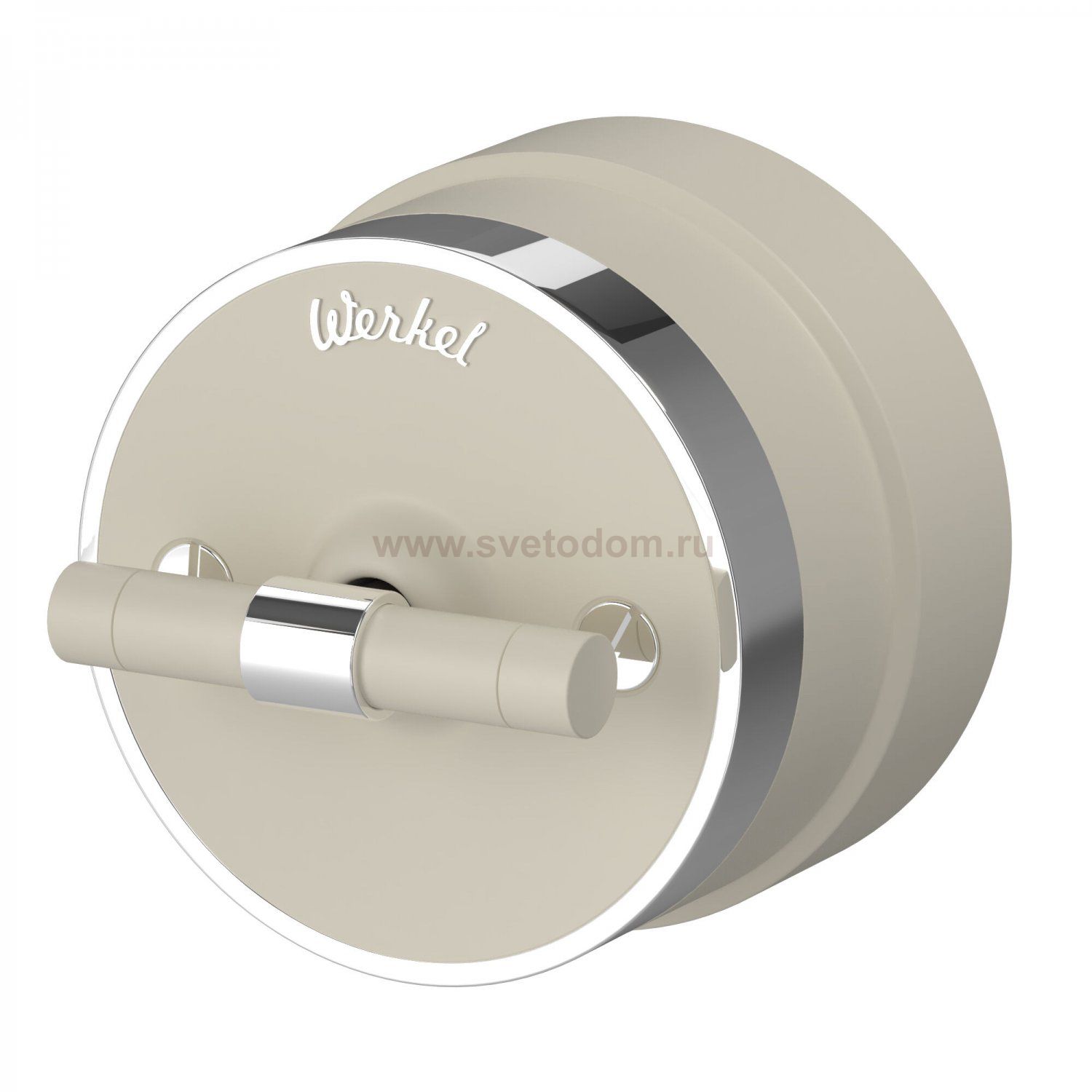 Выключатель на 4 положения двухклавишный Vintage слоновая кость матовый/хром W5822055