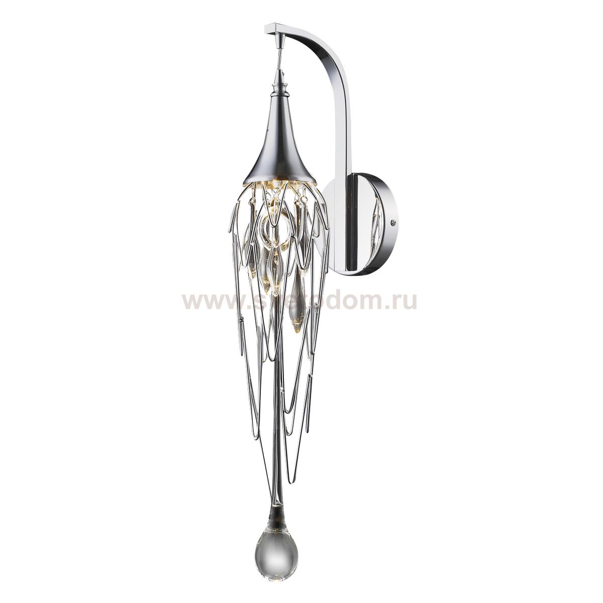 Настенный светильник Delight W68009S-1 chrome