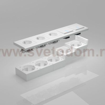 Коробка для накладного монтажа белый W8000001