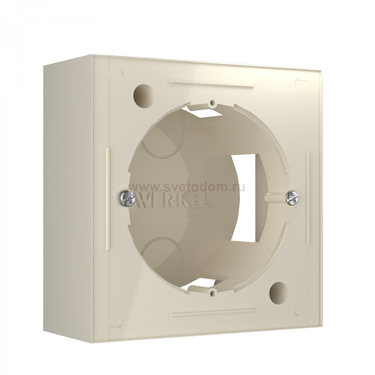 Коробка для накладного монтажа слоновая кость W8000003