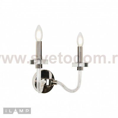Настенный светильник iLamp Vibe W9474-2 Nickel