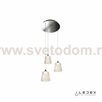 Подвесной светильник iLedex Flora WD8007-3 Хром