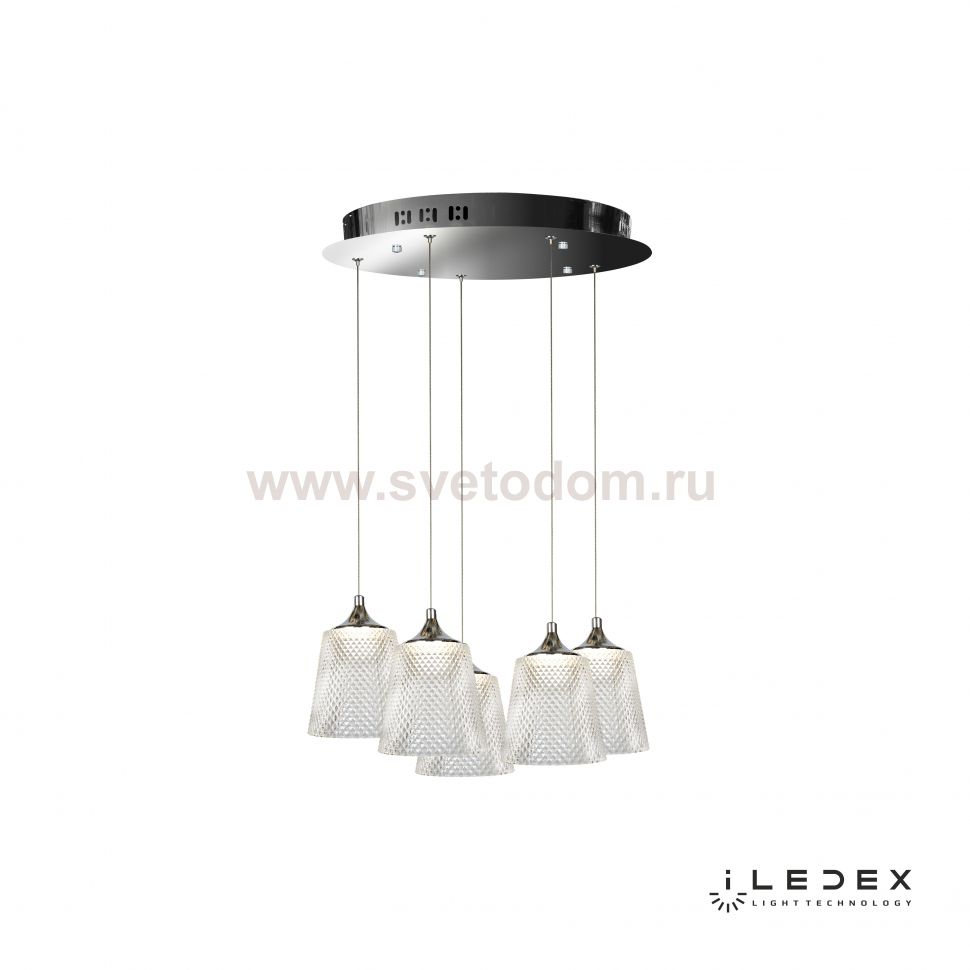 Подвесной светильник iLedex Flora WD8007-5 Хром