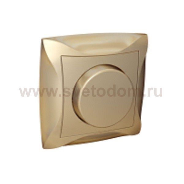 Lexel Дуэт шампань Светорегулятор поворотный 300Вт, для л/н и г/л на 230В, в сборе (SE WDE000434)