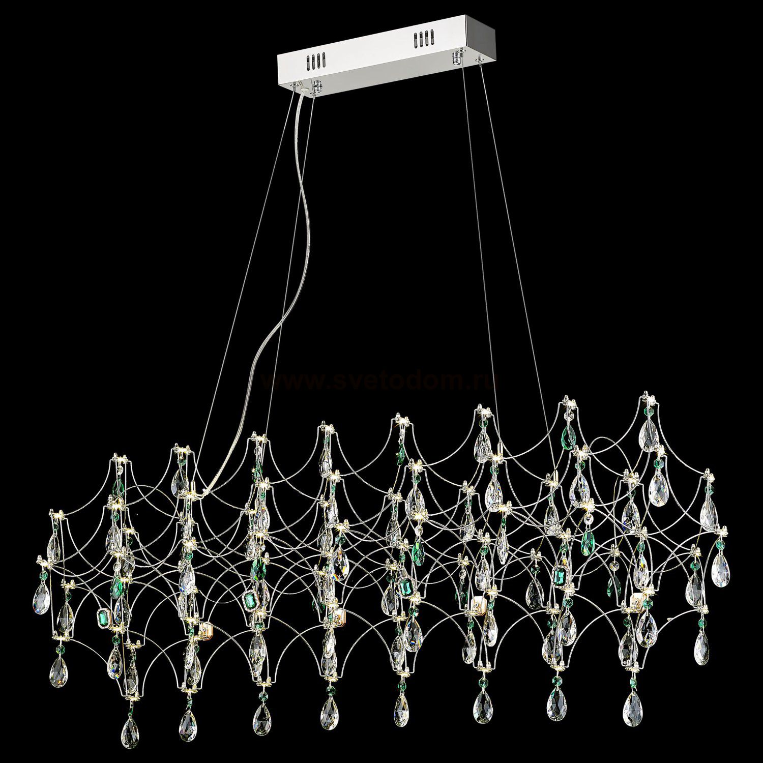 WE337.12.123 WERTMARK FEMERALDA светильник подвесной, LED, 120x1W, 3000K