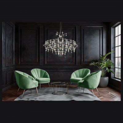 WE337.15.106 WERTMARK FEMERALDA светильник подвесной, LED, 150x1W, 3000K