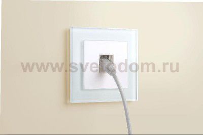 Розетка Ethernet RJ-45 (белая) WL01-RJ-45 Werkel