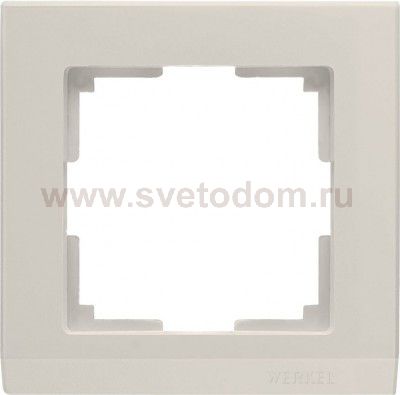 Рамка на 1 пост (слоновая кость) WL04-Frame-01-ivory Werkel
