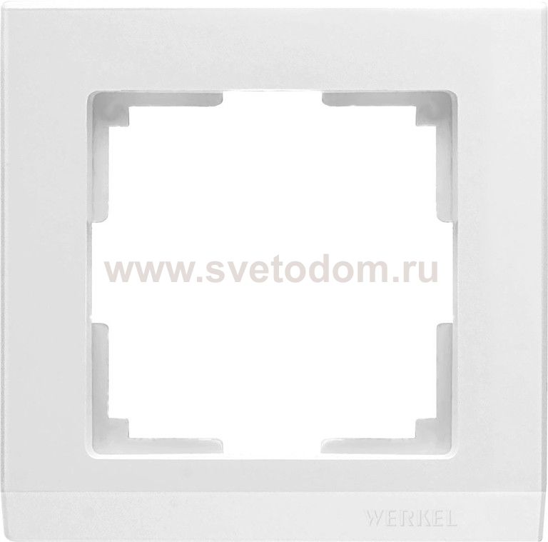 Рамка на 1 пост (белый) WL04-Frame-01-white Werkel