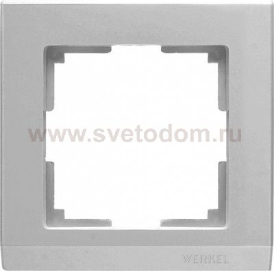 Рамка на 1 пост (серебряный) Werkel WL04-Frame-01
