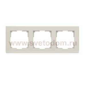 Рамка на 3 поста (слоновая кость) Werkel WL04-Frame-03-ivory