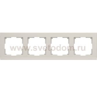 Рамка на 4 поста (слоновая кость) Werkel WL04-Frame-04-ivory