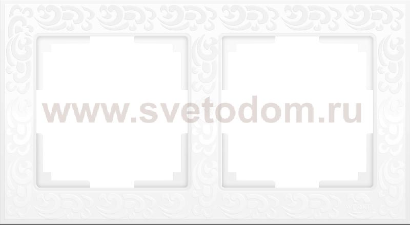 Рамка на 2 поста (белый) Werkel WL05-Frame-02-white