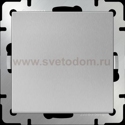 Перекрестный переключатель одноклавишный (серебряный) Werkel WL06-SW-1G-C