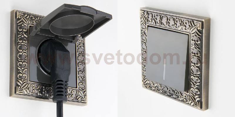 WL07-Frame-01/Рамка на 1 пост (бронза) Werkel WL07-Frame-01