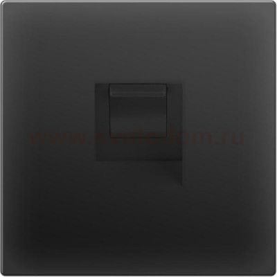 Розетка Ethernet RJ-45 (черный матовый) WL08-RJ-45 Werkel