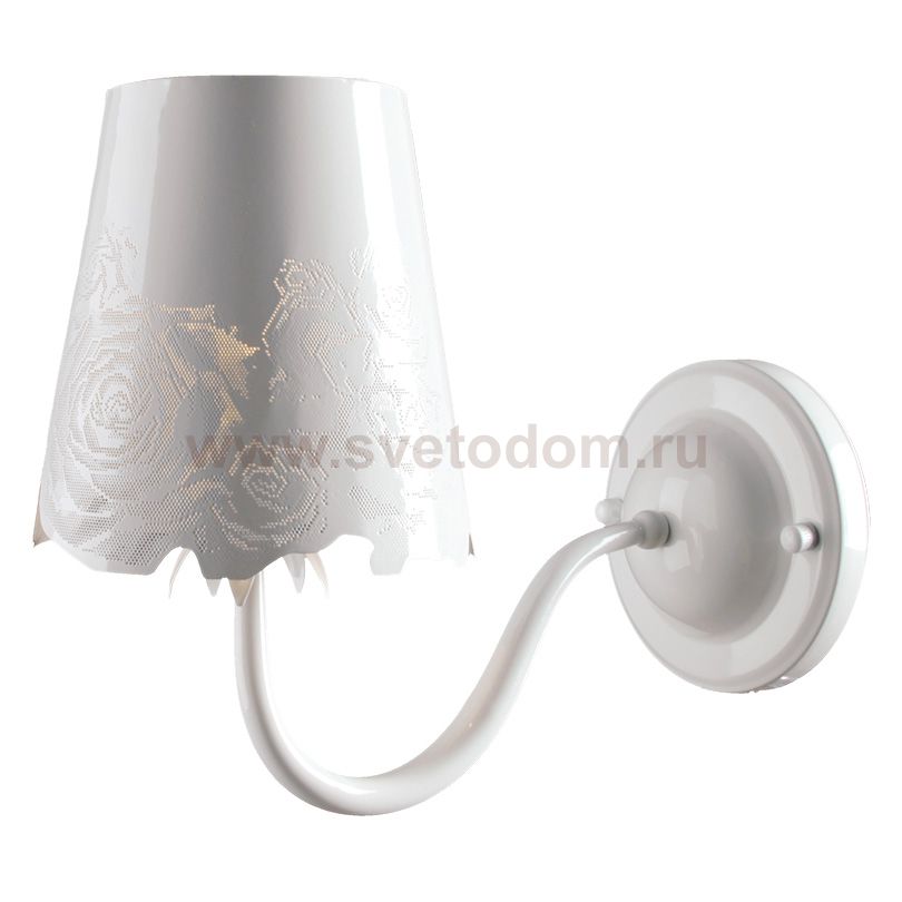 Настенный светильник WLF0040160E14WH ROSE металл 1*60W E14