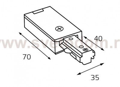 WSO-71 black коннектор Italline