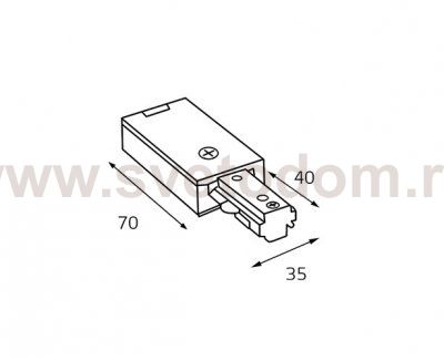 WSO-71 white коннектор Italline