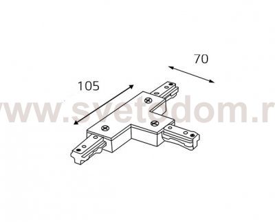 WSO-76 white соединитель Т-образный Italline