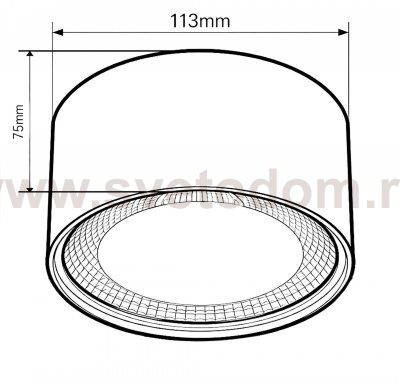 Светильник LED накладной, 12W, 3000/4000/5500K Wertmark  WTA.O02.607.V0.12