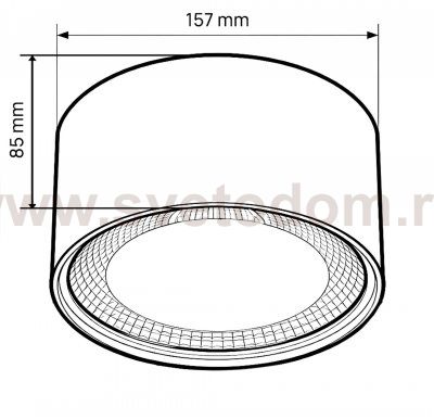 Светильник LED накладной, 18W, 3000/4000/5500K Wertmark  WTA.O02.607.V0.18