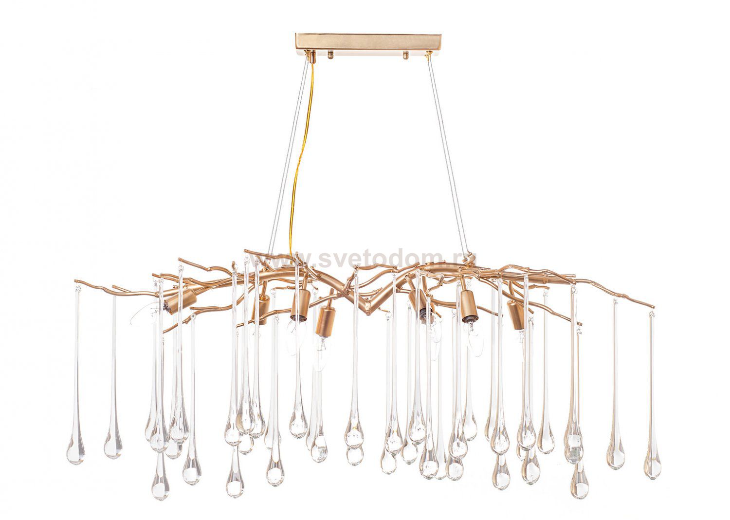 Люстра Krysta MAK interior WTL1038-1000GD Золотой, стекло