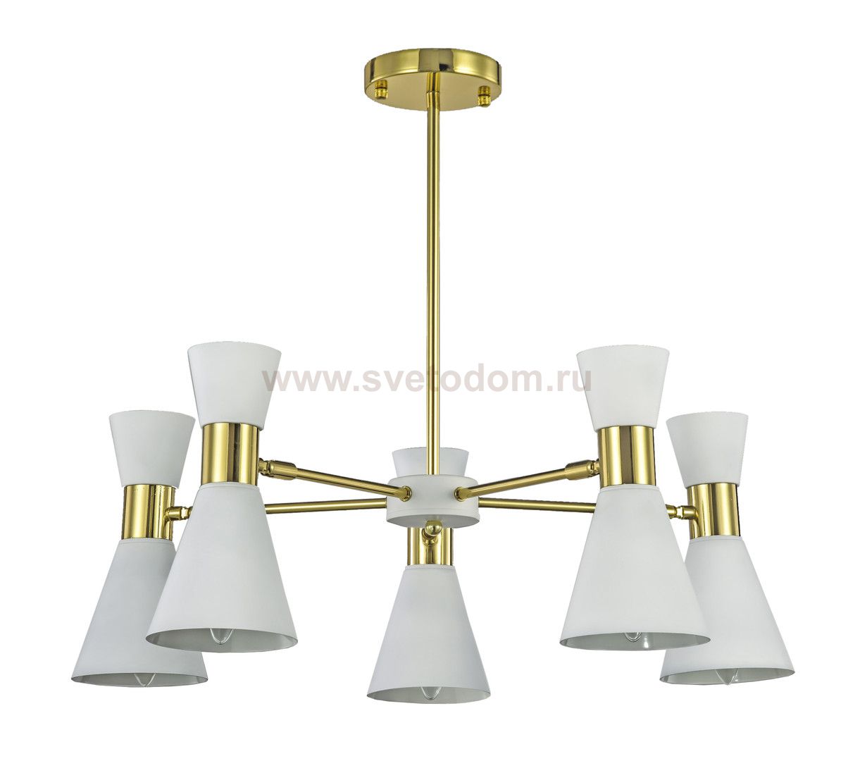 Люстра Elisium 5 White MAK interior WTL1068-5GD-WH Белый