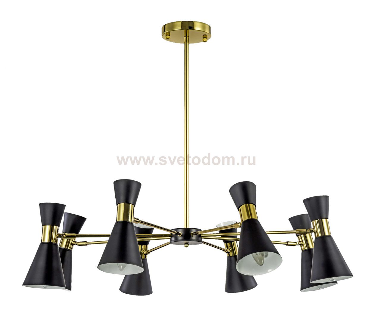 Люстра Elisium 8 Black MAK interior WTL1068-8GD-BK Черный