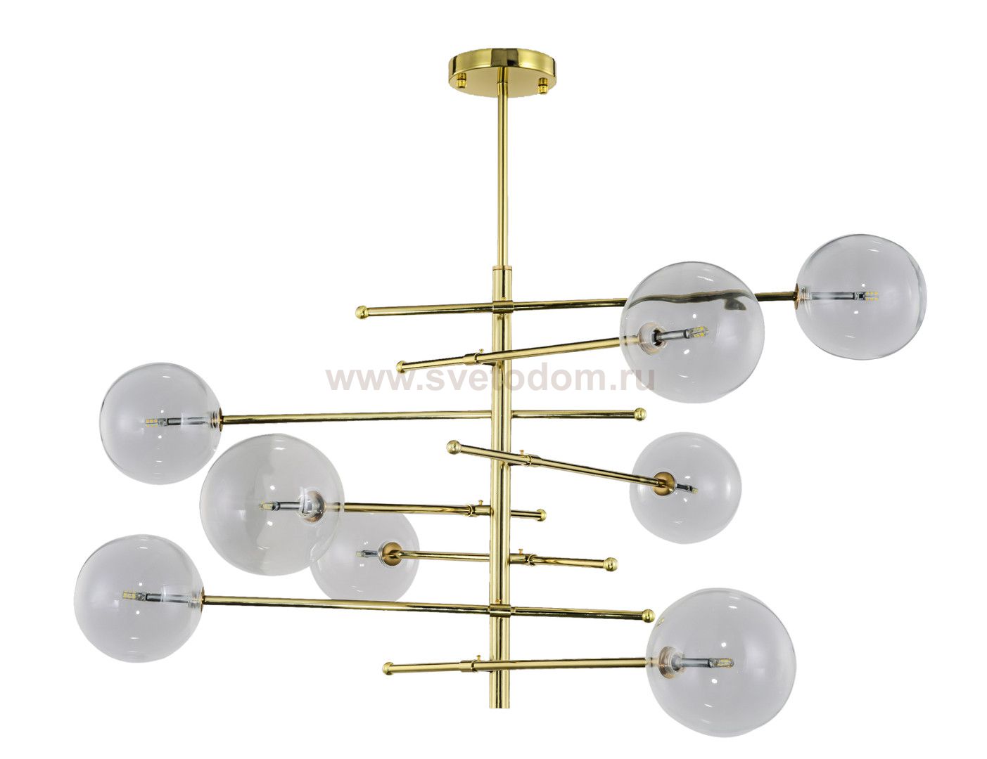 Люстра Different 8 MAK interior WTL1070-8GD-CL Золотой