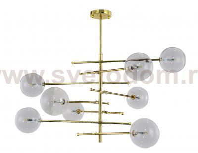 Люстра Different 8 MAK interior WTL1070-8GD-CL Золотой