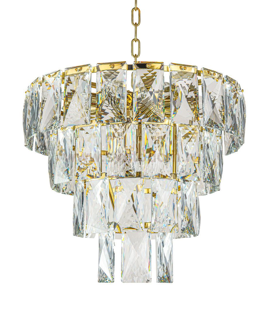 Люстра Odeon Plate 500 MAK interior WTL1094-2 Золотой, стекло