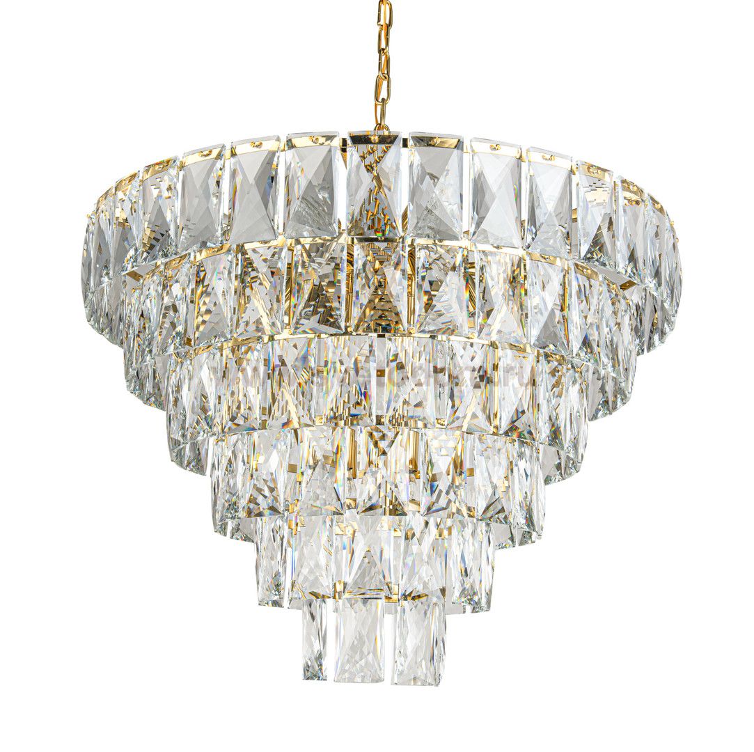 Люстра Odeon Plate 800 MAK interior WTL1094-4 Золотой, стекло