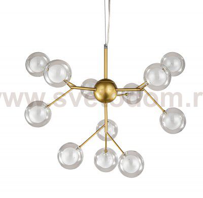 Люстра Bogates 12 MAK interior WTL116-500-BR-CL Бронза