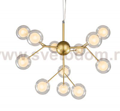 Люстра Bogates 12 MAK interior WTL116-500-BR-CL Бронза