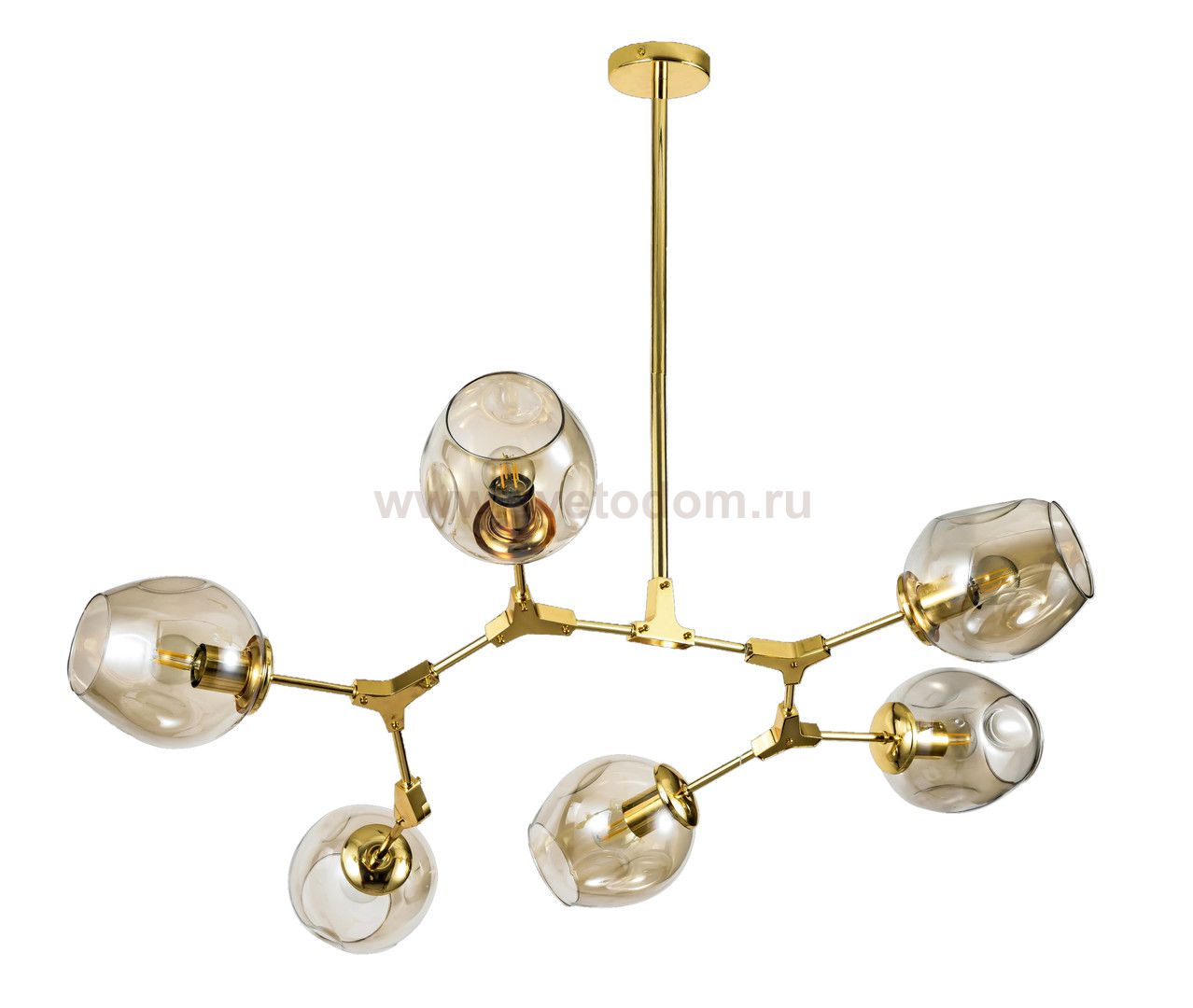 Люстра Branching 6 Gold MAK interior WTL1201-6GD-CO Золотой