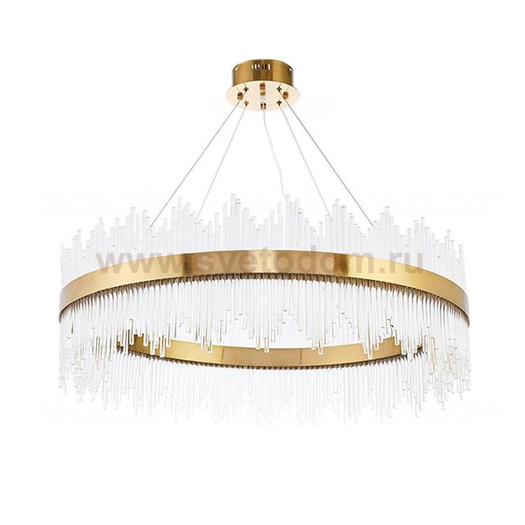 Люстра Stripglass 65 MAK interior WTL1247-650BR-CL Латунь, стекло