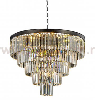 Люстра Odeon 5 Rings MAK interior WTL1943-19BK-CL Черный , стекло