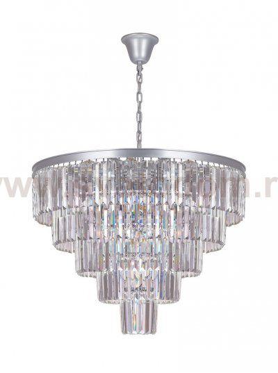 Люстра Odeon 5 Rings Silver MAK interior WTL1943-19SL-CL Серый, стекло
