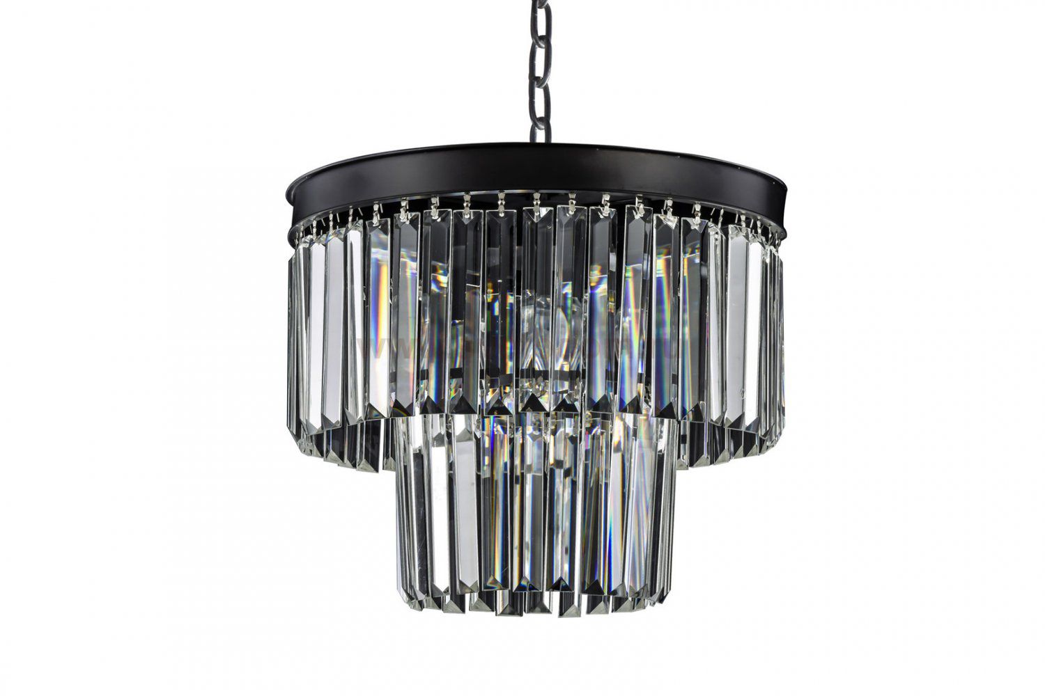 Люстра Odeon 2 Rings MAK interior WTL1943-4BK-CL Черный, стекло