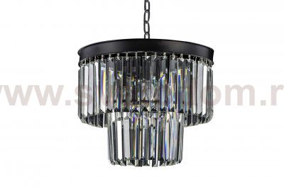 Люстра Odeon 2 Rings MAK interior WTL1943-4BK-CL Черный, стекло