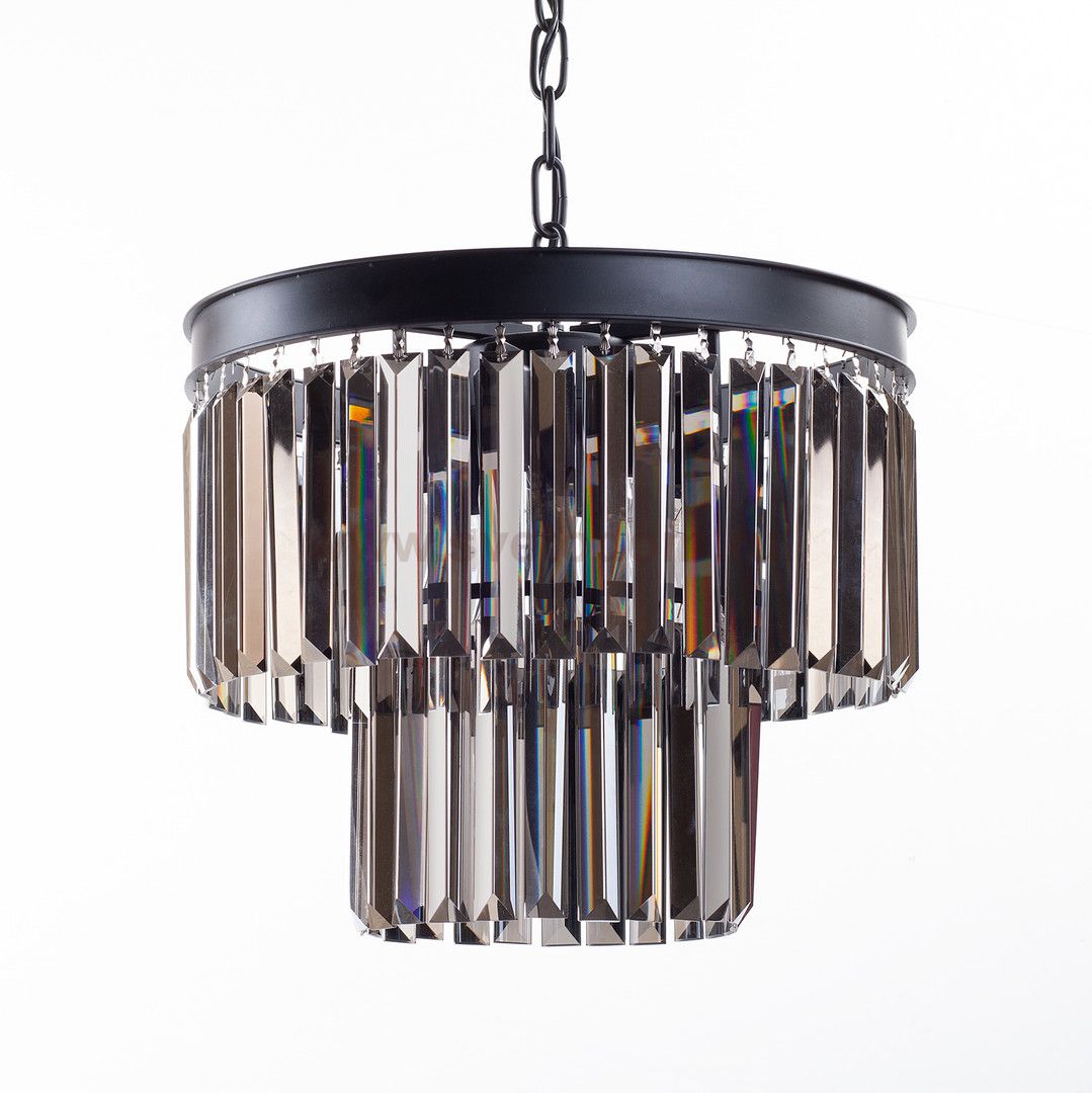 Люстра Odeon 2 Rings Smoke MAK interior WTL1943-4BK-GR Черный, стекло