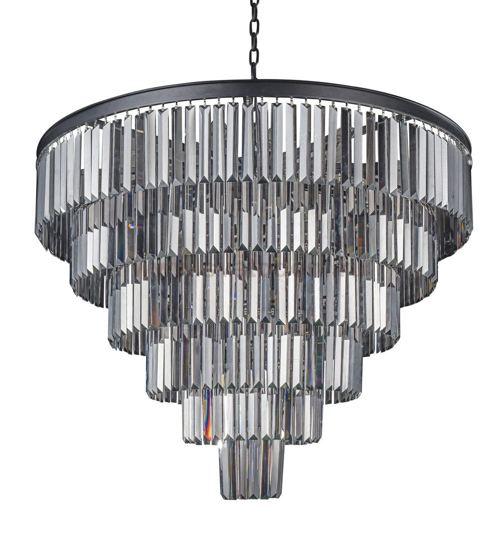 Люстра Odeon 6 Rings Smoke MAK interior WTL1943-800BK-GR Черный, стекло