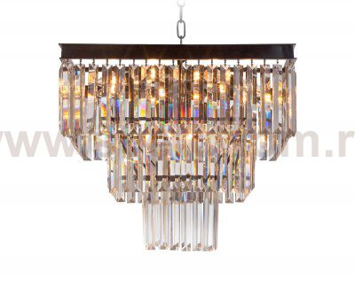 Люстра Odeon Square 50 MAK interior WTL2103-500BK-CL Черный, стекло